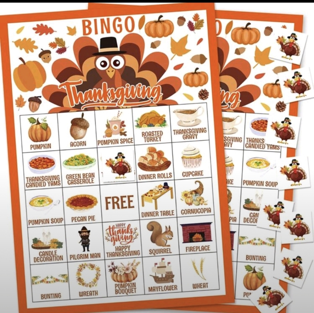 Thanksgiving Bingo Game Set - Picture 1 of 4